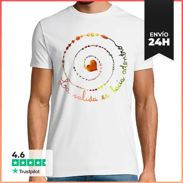 Camiseta Hombre Clásica Hombre, Manga Corta, Blanco, Calidad