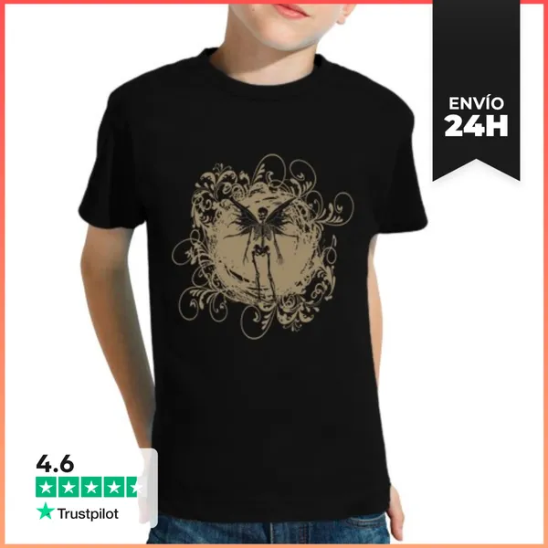 Camiseta Clásica Para Niños Estética Fairy Grunge Fairycore