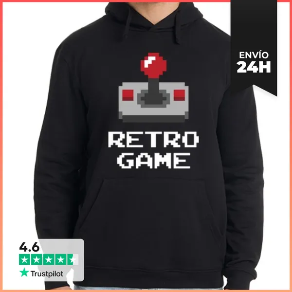 Sudadera Unisex Con Capucha Retro Game LaTostadora