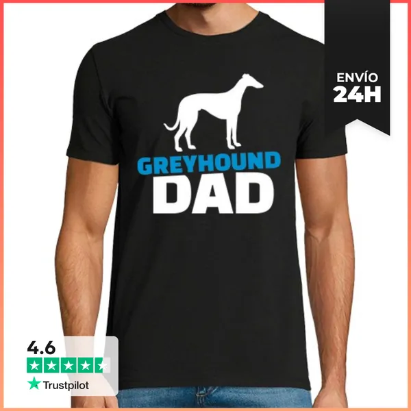 Camiseta Hombre Clásica Padre Galgo LaTostadora