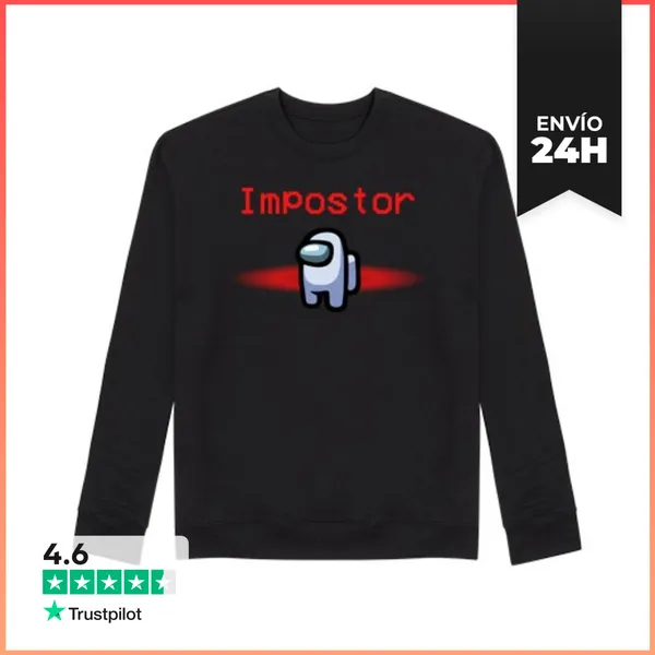 Sudadera Unisex Among Us Claro Impostor LaTostadora