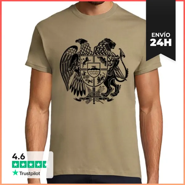 Camiseta Hombre Clásica Armenia Armenio LaTostadora