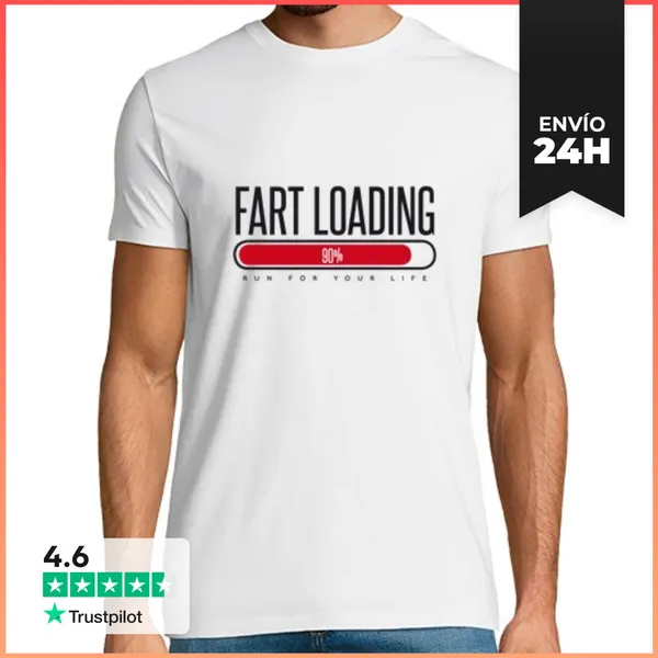 Camiseta Hombre Clásica Fart Loading LaTostadora