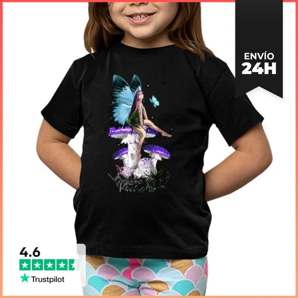 Camiseta Clásica Para Niños Fairycore Hada Y Grunge De