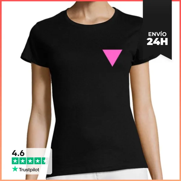 Camiseta Mujer Clásica Triangulo Reivindicación LGTBI LaTostadora