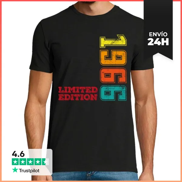 Camiseta Hombre Clásica 1966 60 Anos LaTostadora