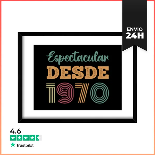 Cuadro Con Marco Horizontal ESPECTACULAR DESDE 1970 LaTostadora