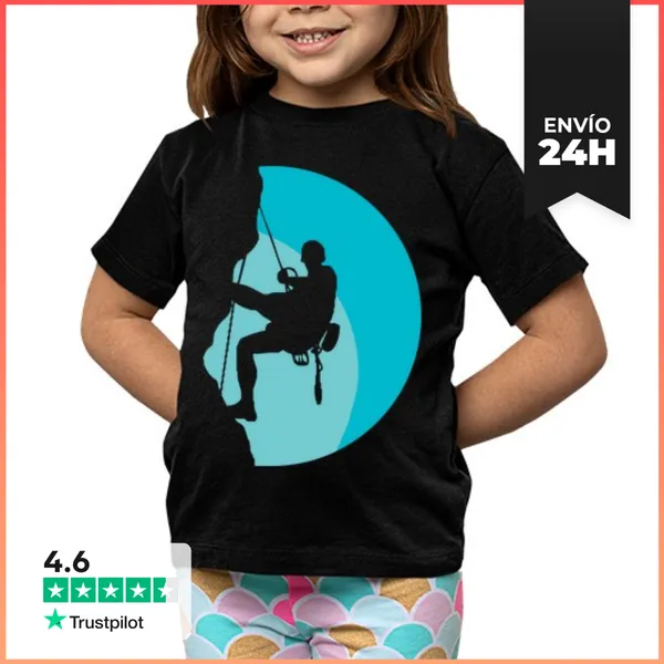 Camiseta Clásica Para Niños Niño, Manga Corta, Negra LaTostadora