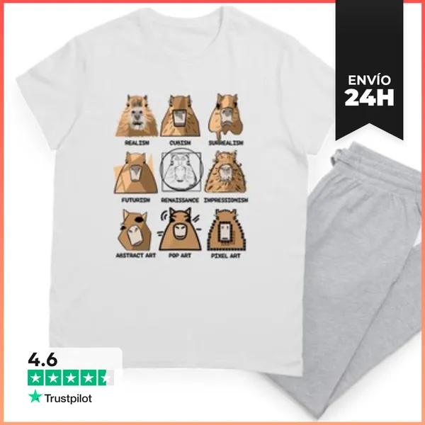 Pijama Capibaras Carpincho Divertido Cara Roed LaTostadora