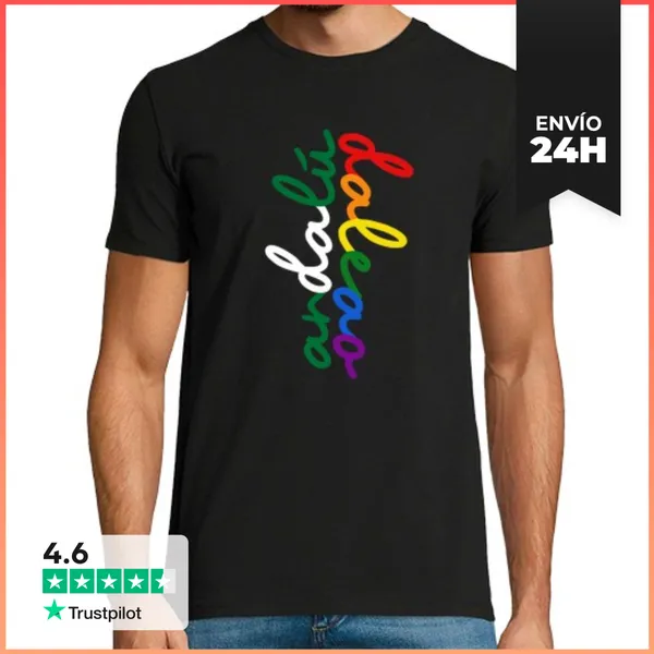 Camiseta Hombre Clásica Andalú Daleao PRIDE LaTostadora