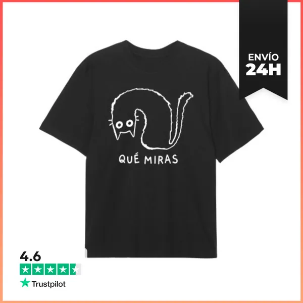 Camiseta Oversize Qué Miras LaTostadora