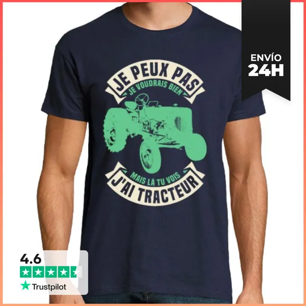 Camiseta Hombre Clásica No Puedo Tener Tractor LaTostadora