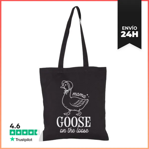 Bolsa De Tela MAMA GOOSE ON THE LOOSE LaTostadora