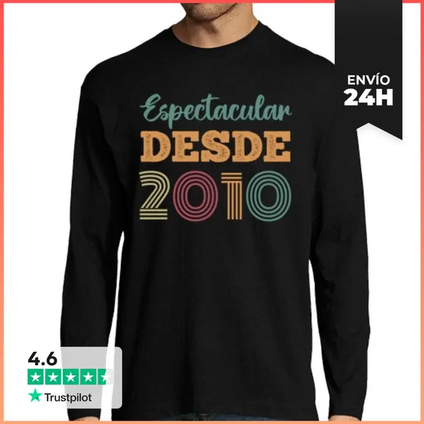 Camiseta Hombre Manga Larga ESPECTACULAR DESDE 2010 LaTostadora