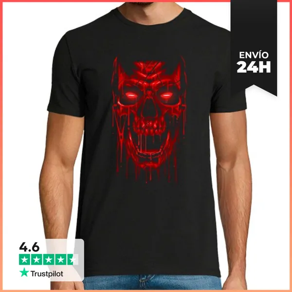 Camiseta Hombre Clásica Blood Skull LaTostadora