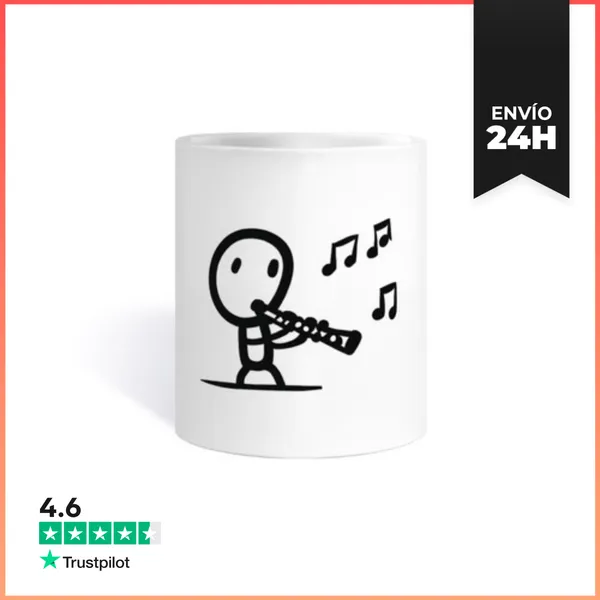 Taza Clarinete Minimalista LaTostadora