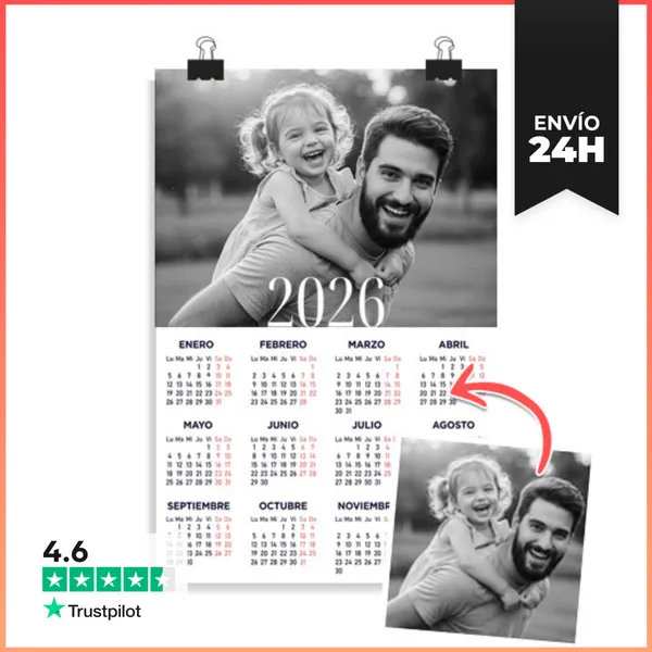 Póster Vertical Póster Personalizado - Calendario 2026 Foto