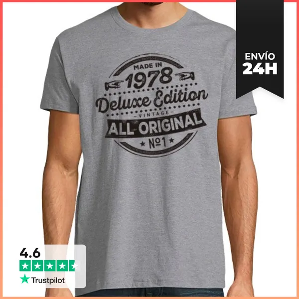 Camiseta Hombre Clásica Made In 1978 Deluxe Edition LaTostadora