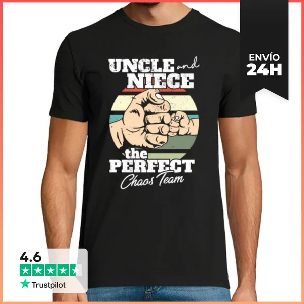 Camiseta Hombre Clásica Padrino Yo Tio Y Sobrina El Perfecto
