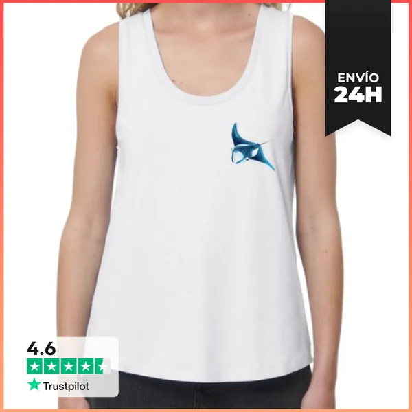 Camiseta Mujer Sin Mangas, Loose Fit Camiseta Tirantes Mujer