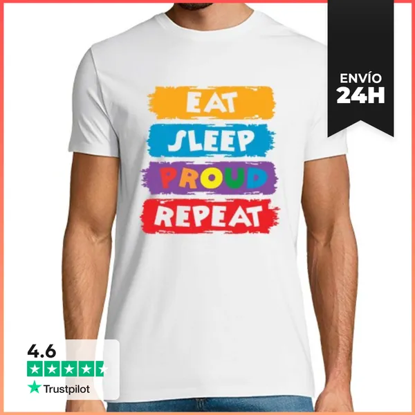 Camiseta Hombre Clásica Orgullo Y Nada Más LaTostadora