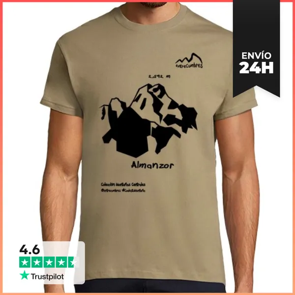 Camiseta Hombre Clásica Almanzor Negro LaTostadora