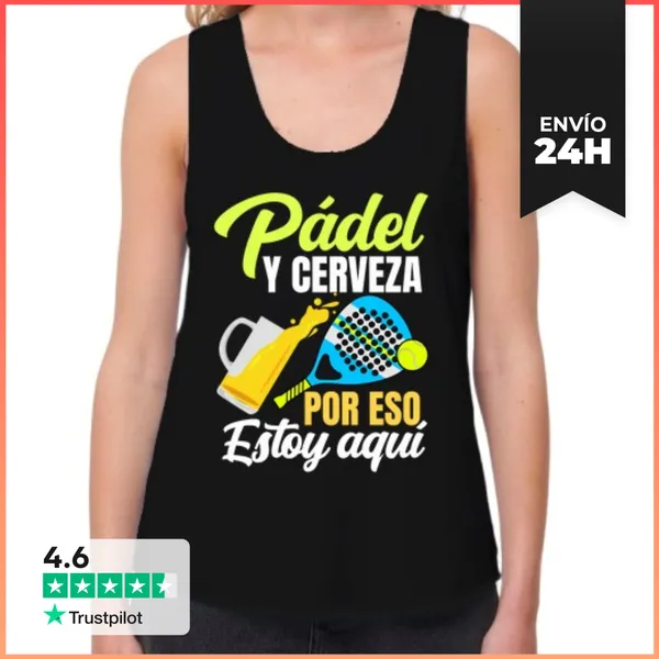 Camiseta Mujer Sin Mangas, Loose Fit Padelista Padel Tennis Padel