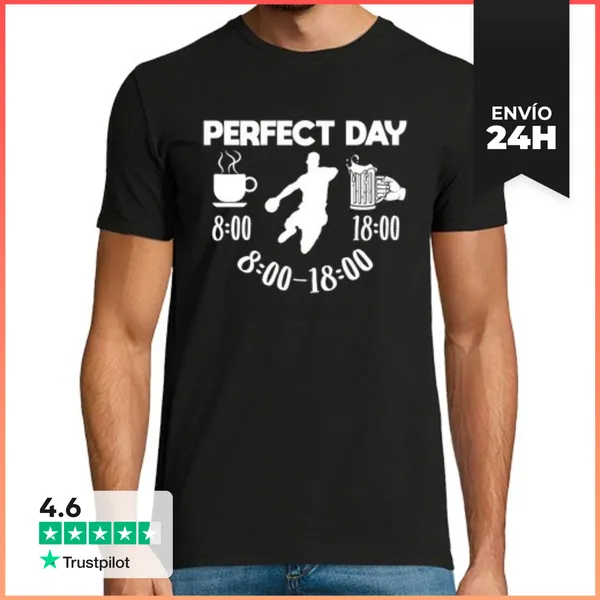 Camiseta Hombre Clásica Hanbdball Deporte De Pelota Humor