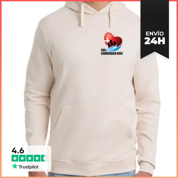 Sudadera Unisex Con Capucha Niños Camboyanos Sos LaTostadora