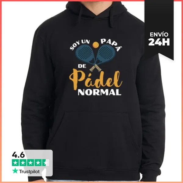 Sudadera Unisex Con Capucha Papá De Pádel Divertido Padel Regalo