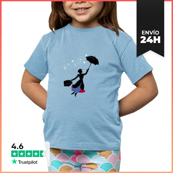Camiseta Clásica Para Niños Poppins LaTostadora