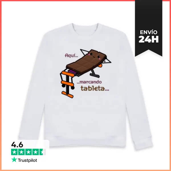 Sudadera Unisex Aquí, Marcando Tableta... LaTostadora