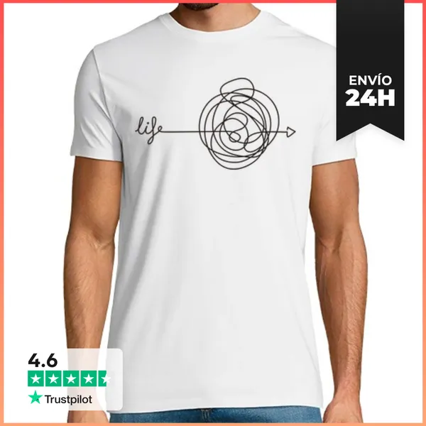 Camiseta Hombre Clásica Life Is Messy LaTostadora
