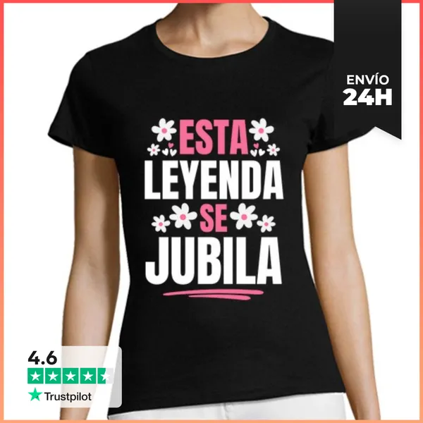 Camiseta Mujer Clásica Esta Leyenda Se Jubila Para Abuela