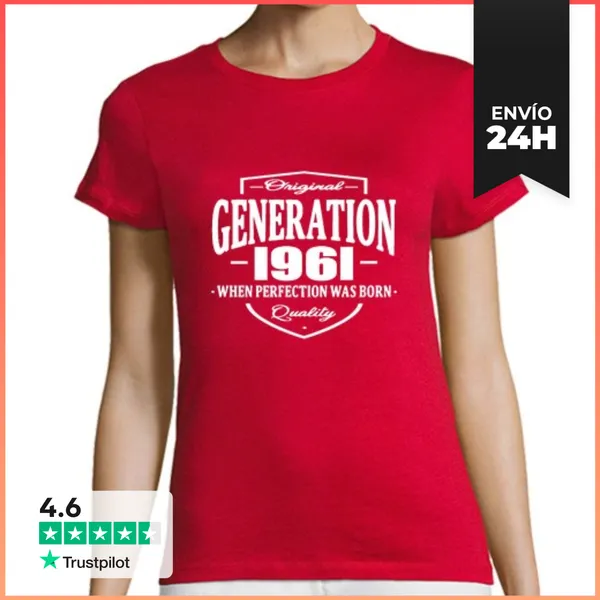 Camiseta Mujer Clásica Generation 1961 LaTostadora