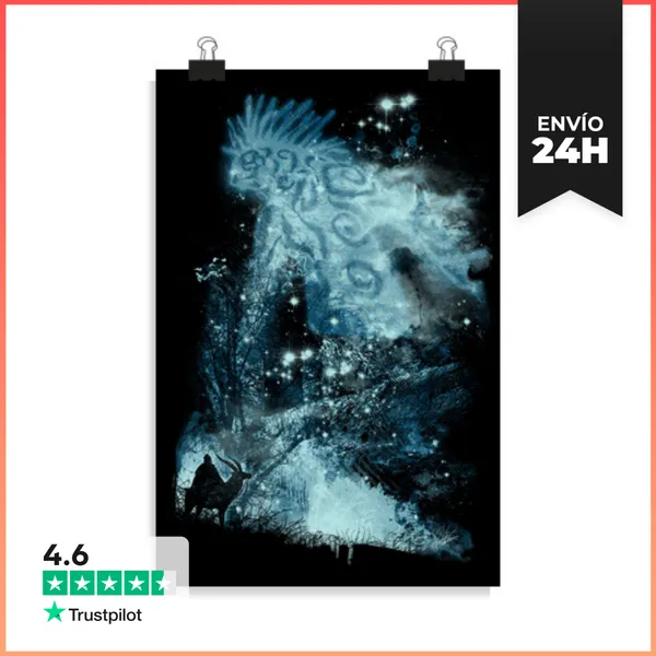 Póster Vertical Espíritu Del Bosque En Aumento LaTostadora