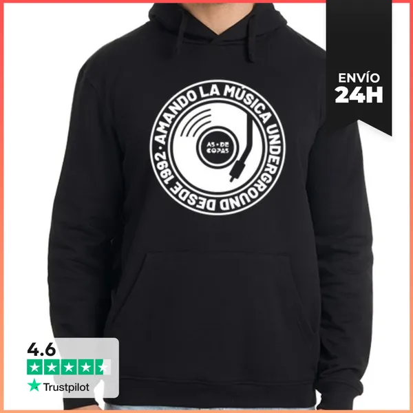 Sudadera Unisex Con Capucha Logo-dj-1 LaTostadora