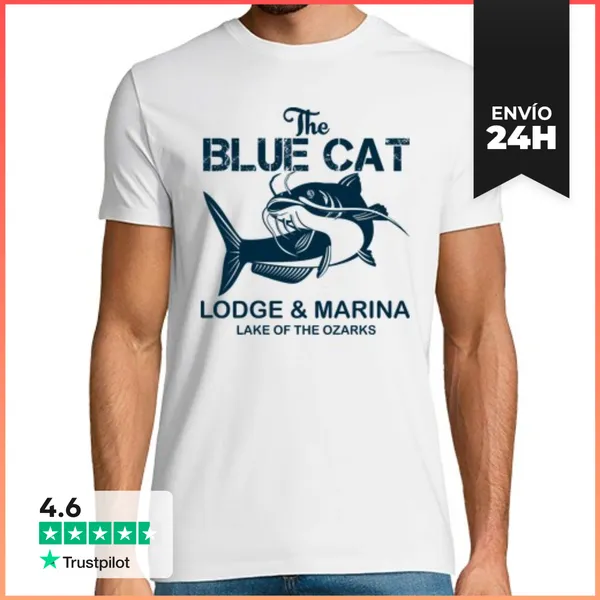 Camiseta Hombre Clásica El Gato Azul Ozark LaTostadora