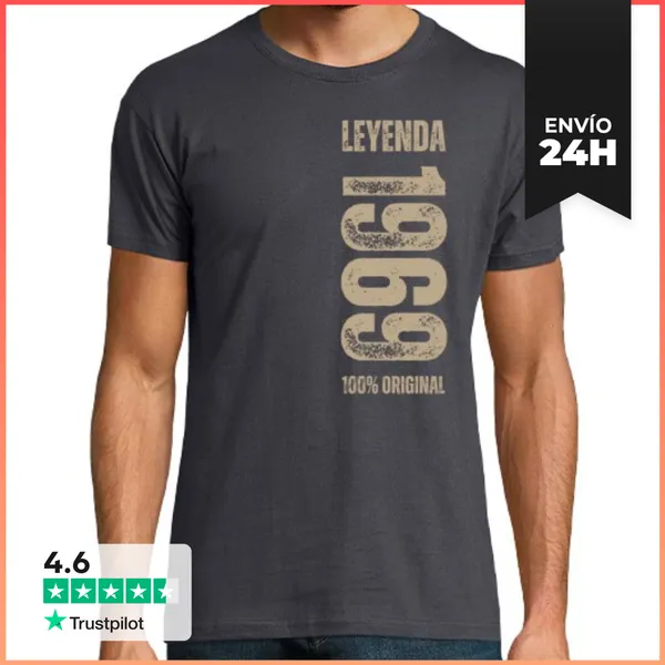 Camiseta Hombre Clásica Leyenda 1969 Cumpleanos Aniversario 02