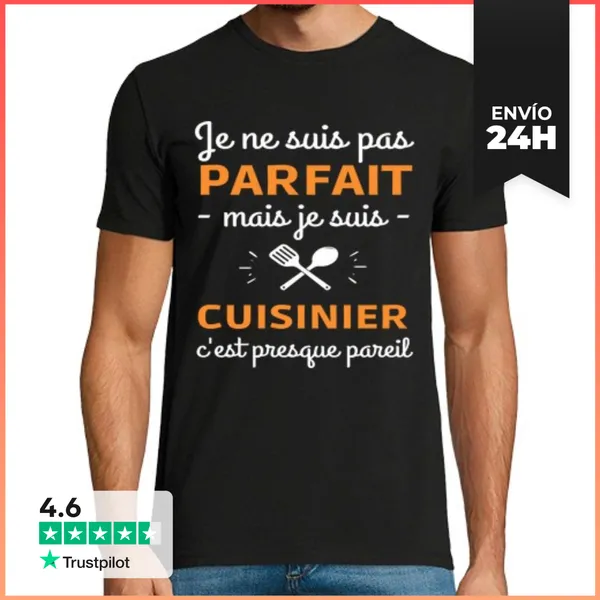Camiseta Hombre Clásica Cocina Humor Cocinar No Regalo Perfecto