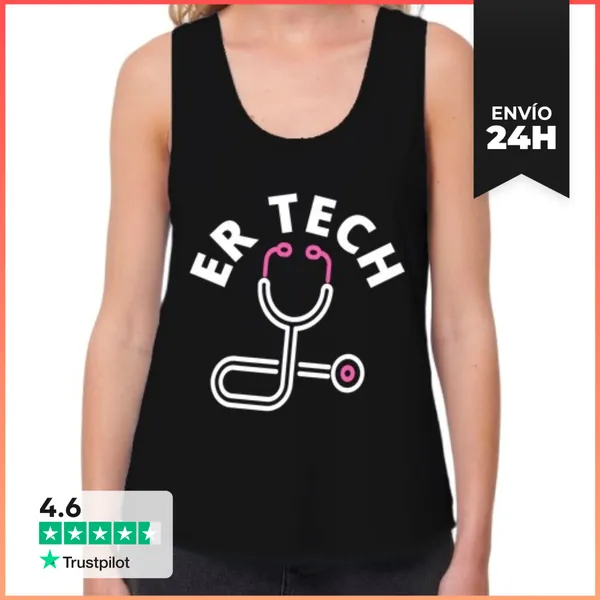 Camiseta Mujer Sin Mangas, Loose Fit Técnicos De Tecnología De