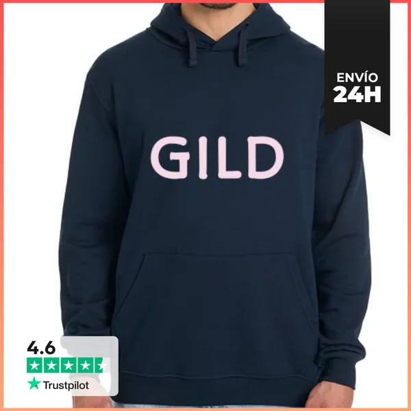 Sudadera Unisex Con Capucha Texto Dorado LaTostadora