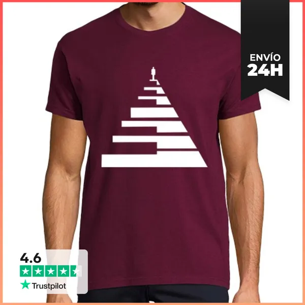 Camiseta Hombre Clásica Escalera Pianista LaTostadora