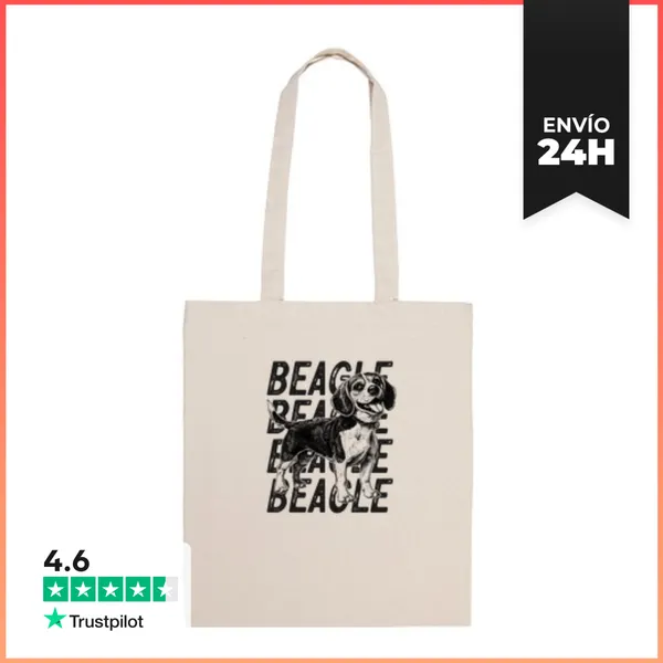 Bolsa De Tela Beagle Sin Color LaTostadora