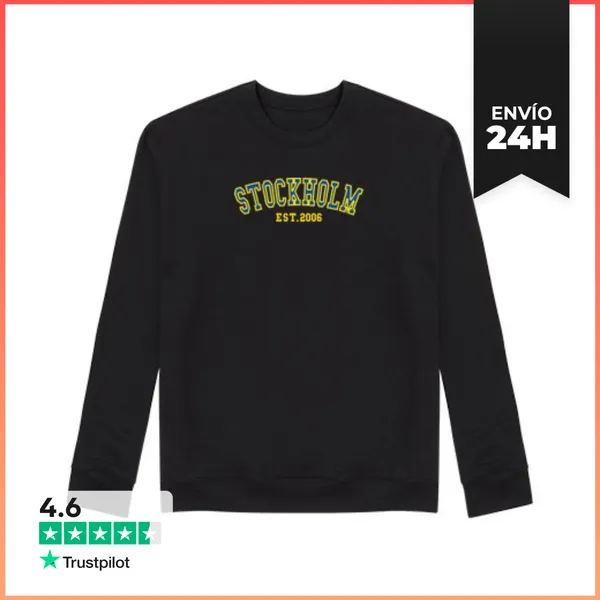 Sudadera Unisex Estocolmo Fundado En 2006 LaTostadora