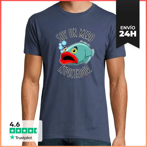 Camiseta Hombre Clásica Soy Un Mero Espectador LaTostadora