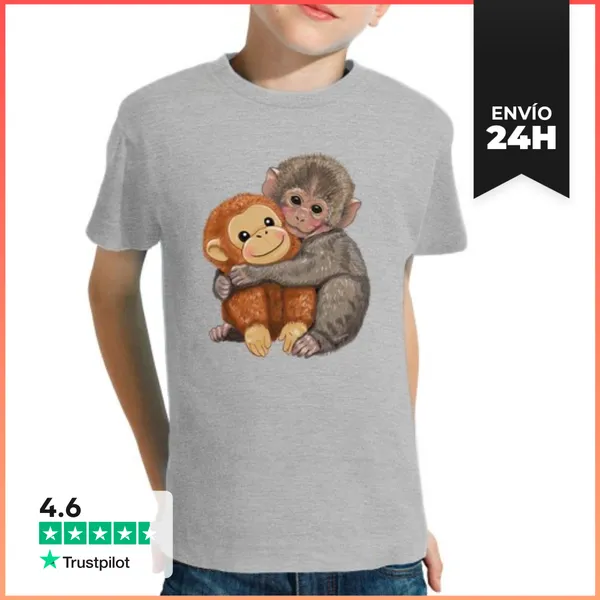 Camiseta Clásica Para Niños Mono Punch LaTostadora