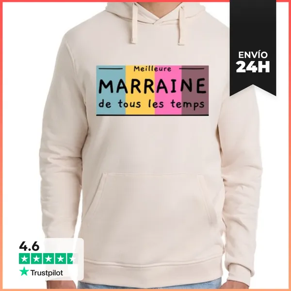 Sudadera Unisex Con Capucha Humor Sudor Mejor Madrina Regalo