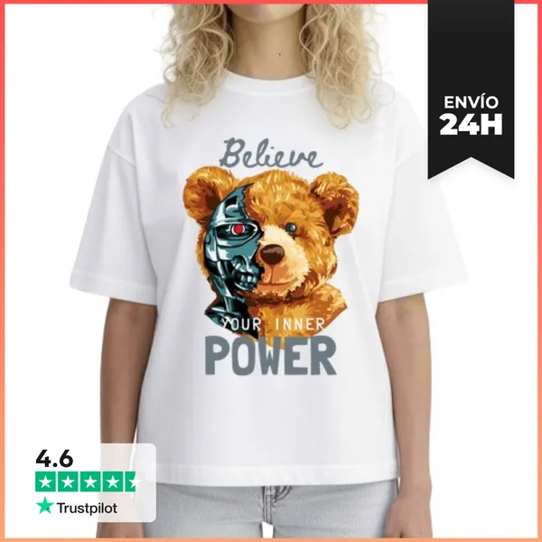 Camiseta Mujer Boxy BELIEVE LaTostadora