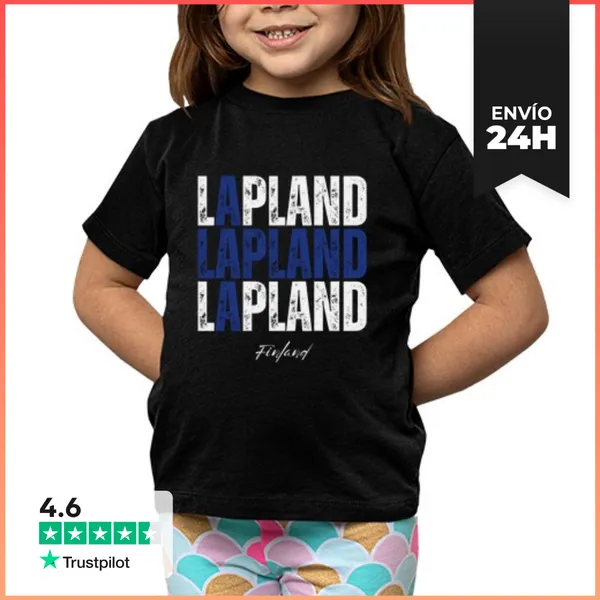 Camiseta Clásica Para Niños Amo Lapland, Lapland Finlandia